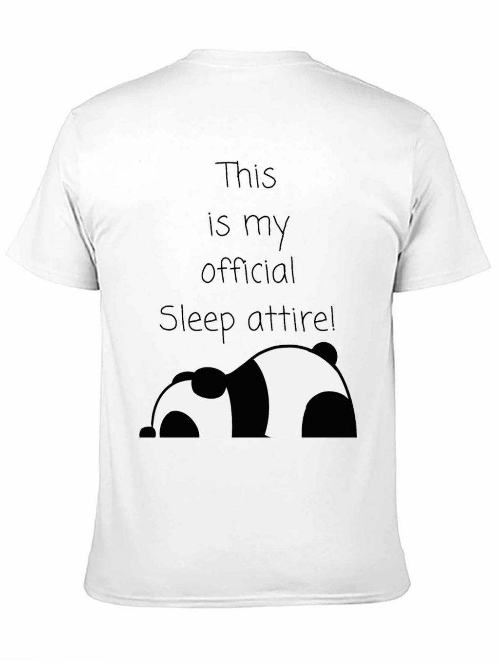 Funny Panda Sleep Attire T-Shirt