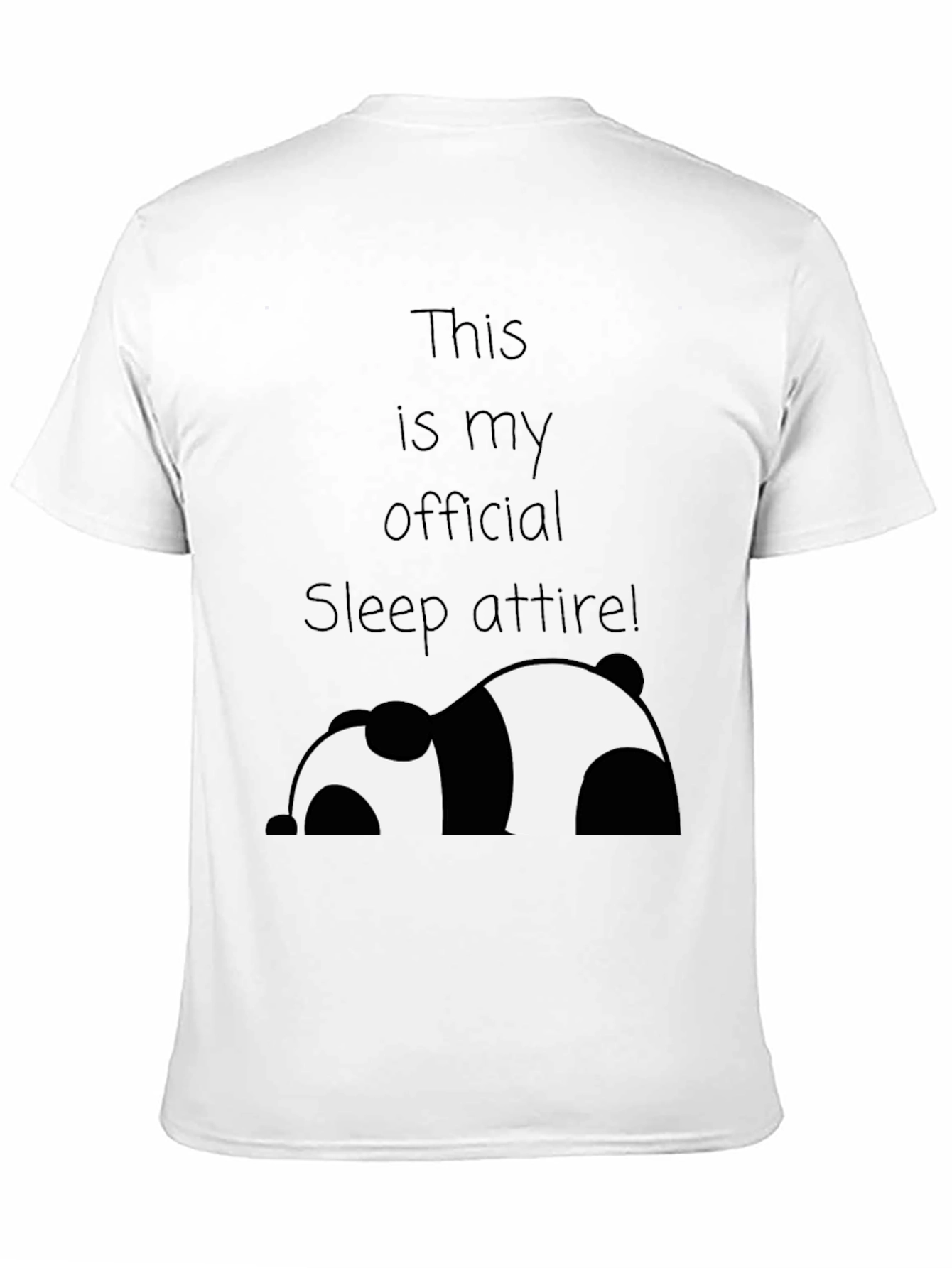 Funny Panda Sleep Attire T-Shirt
