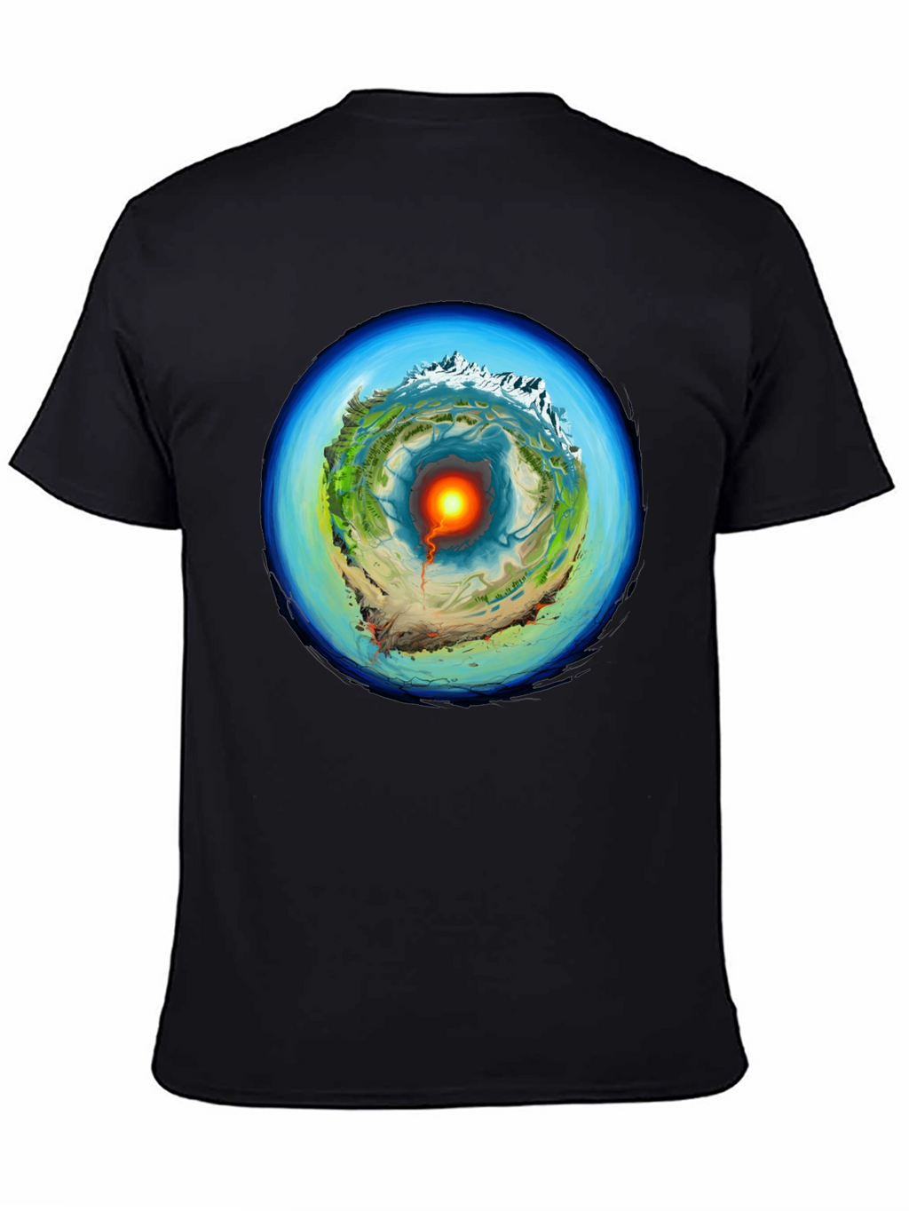 Earth Core Graphic Print T-Shirt