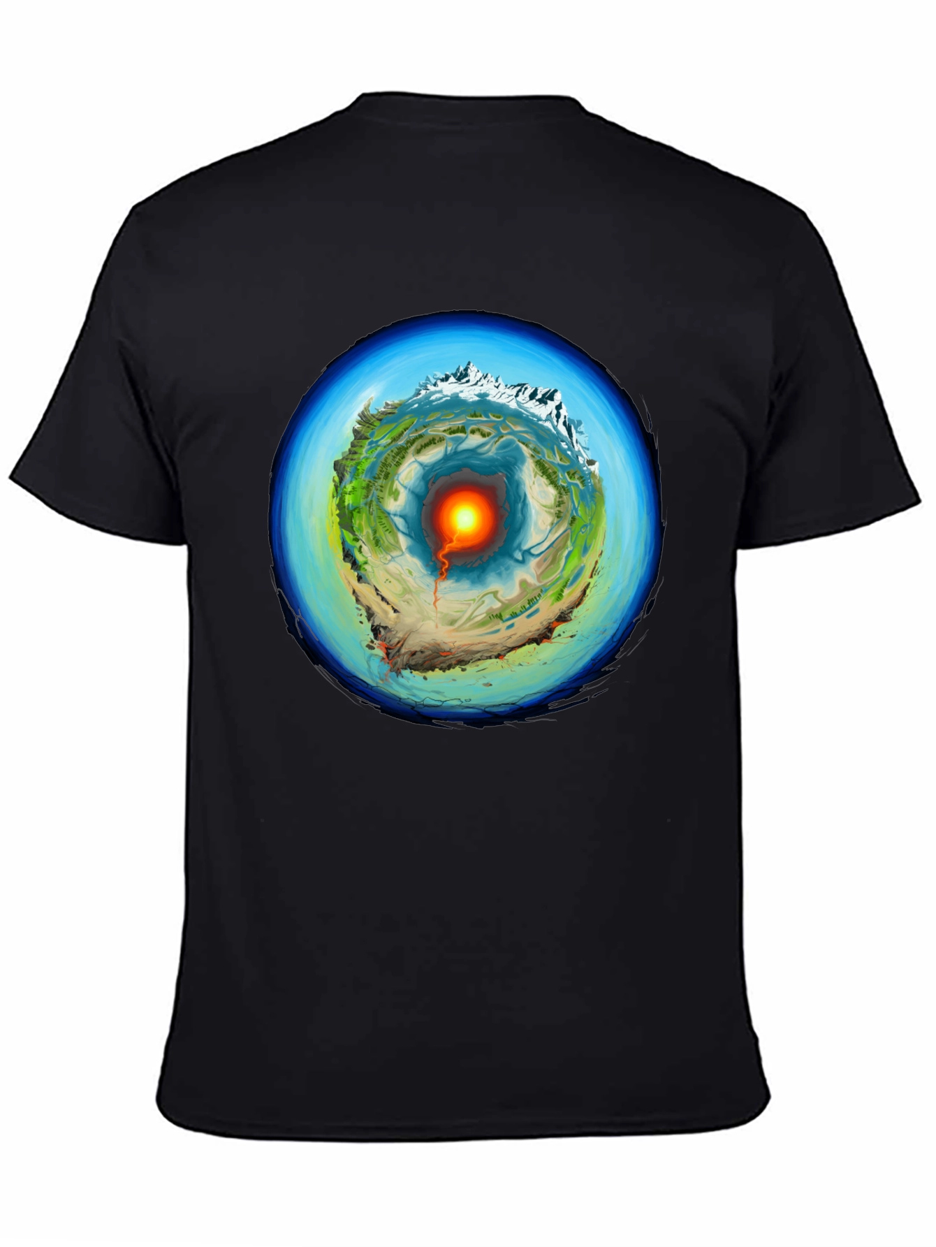 Earth Core Graphic Print T-Shirt