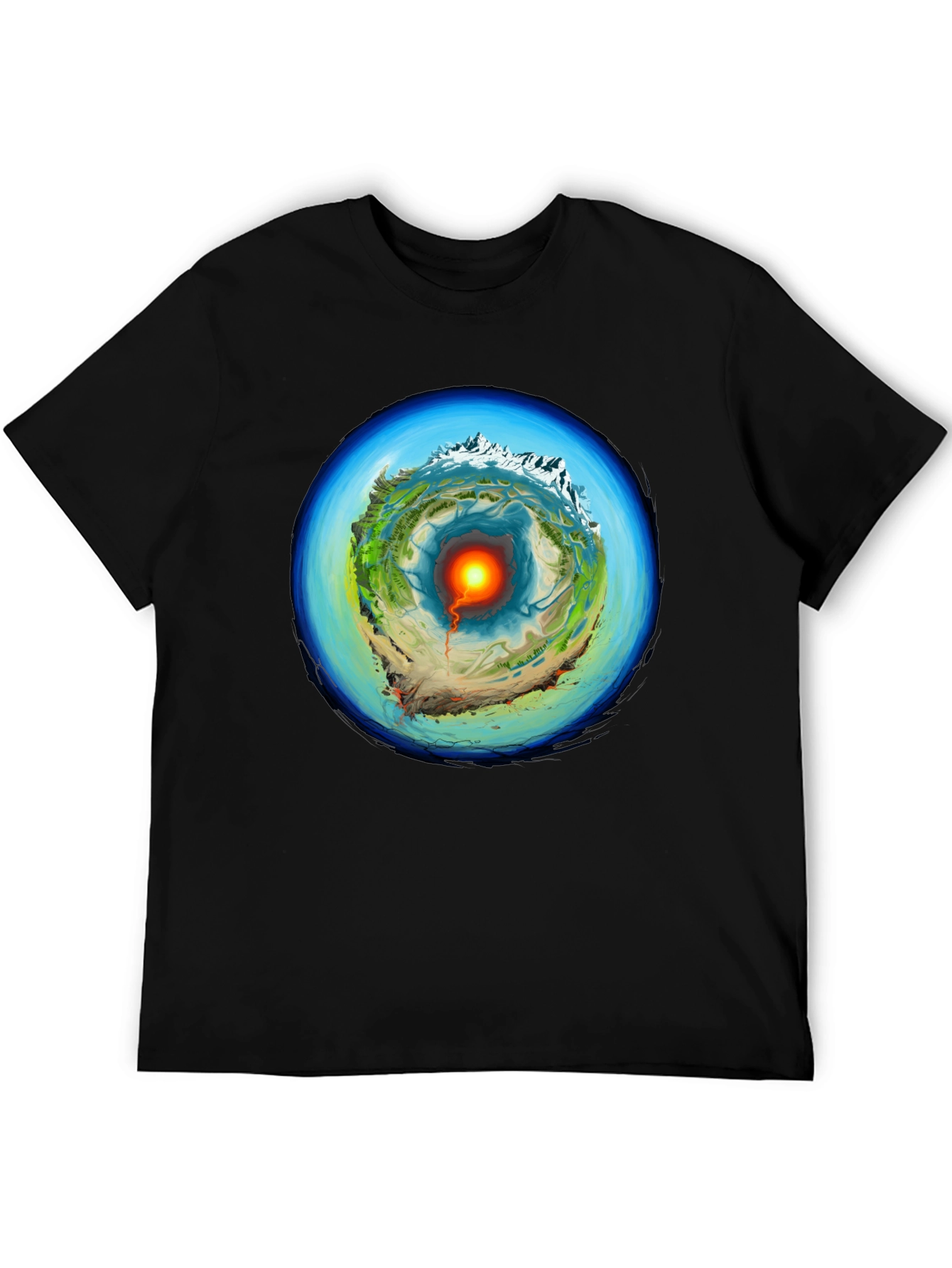 Earth Core Graphic Print T-Shirt