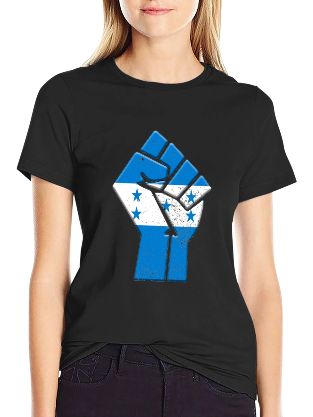 Honduras Fist T-Shirt - Black Pride Tee