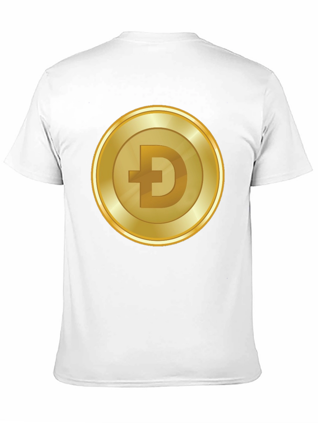 Dogecoin Gold Coin Black T-Shirt