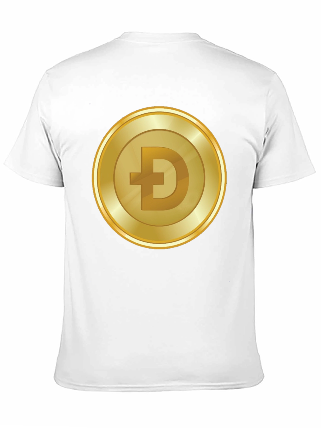 Dogecoin Gold Coin Black T-Shirt
