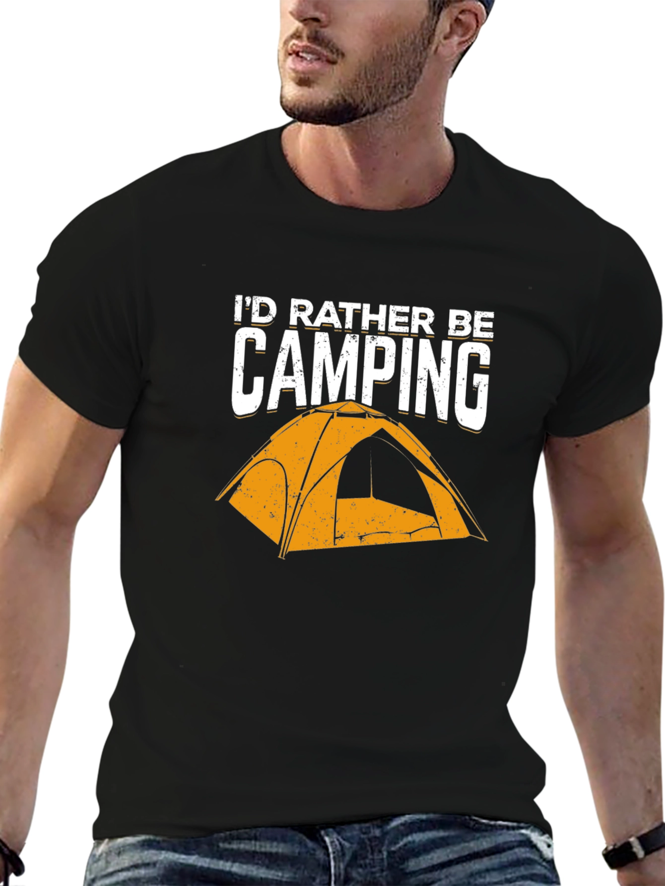 Id Rather Be Camping Graphic T-Shirt