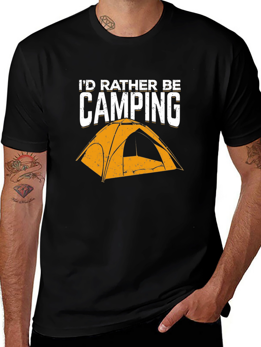 Id Rather Be Camping Graphic T-Shirt