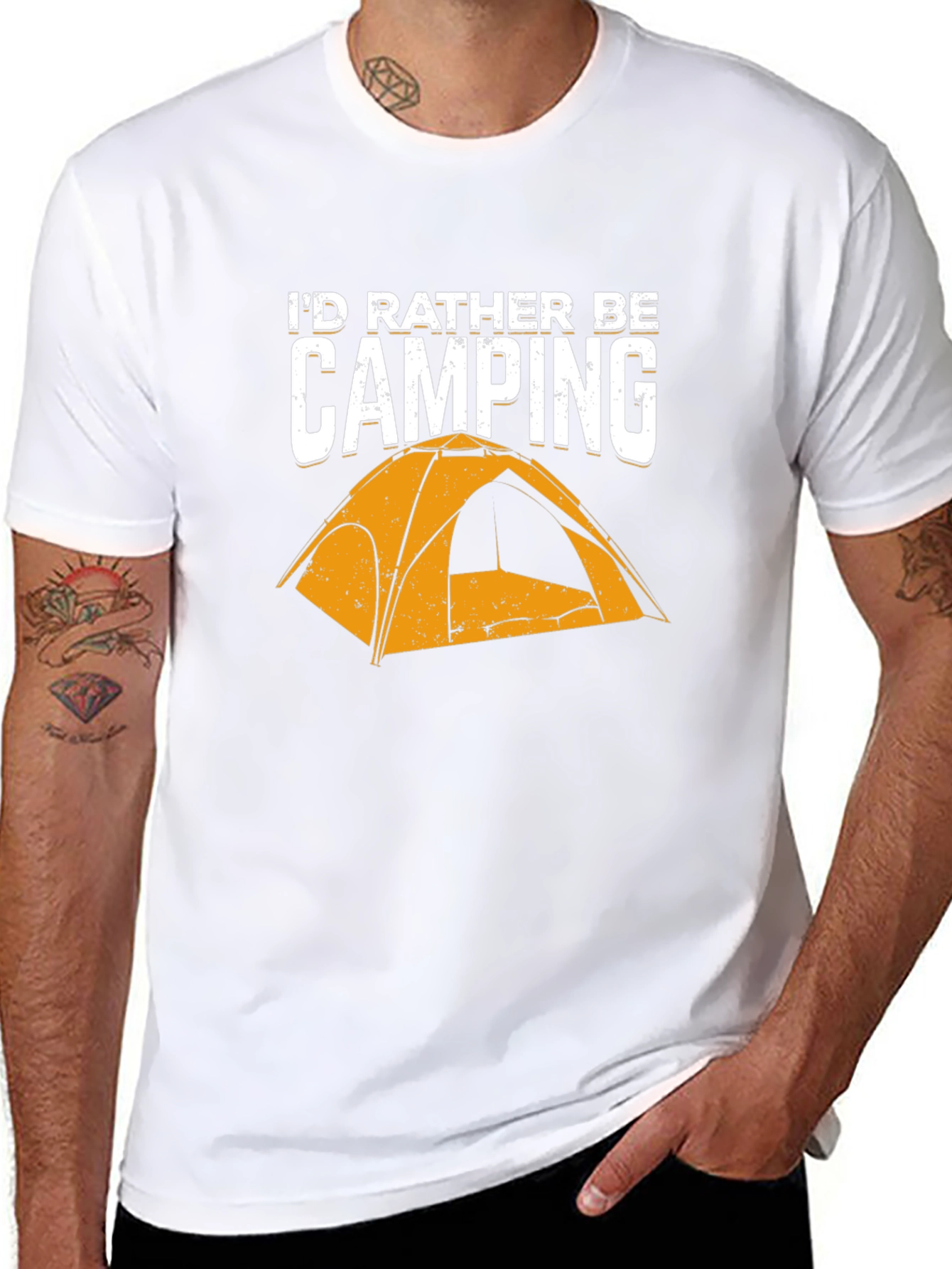 Id Rather Be Camping Graphic T-Shirt