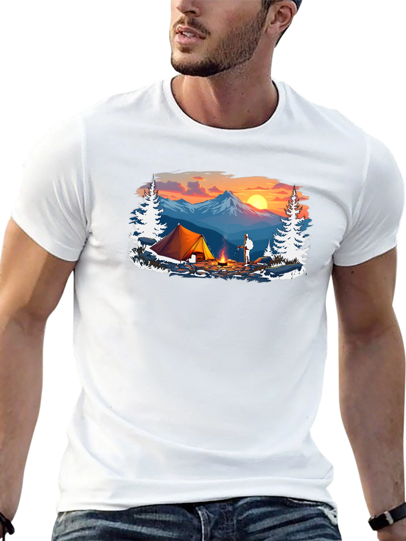 Camping Graphic T-Shirt