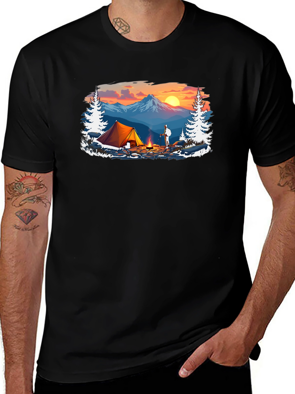 Camping Graphic T-Shirt