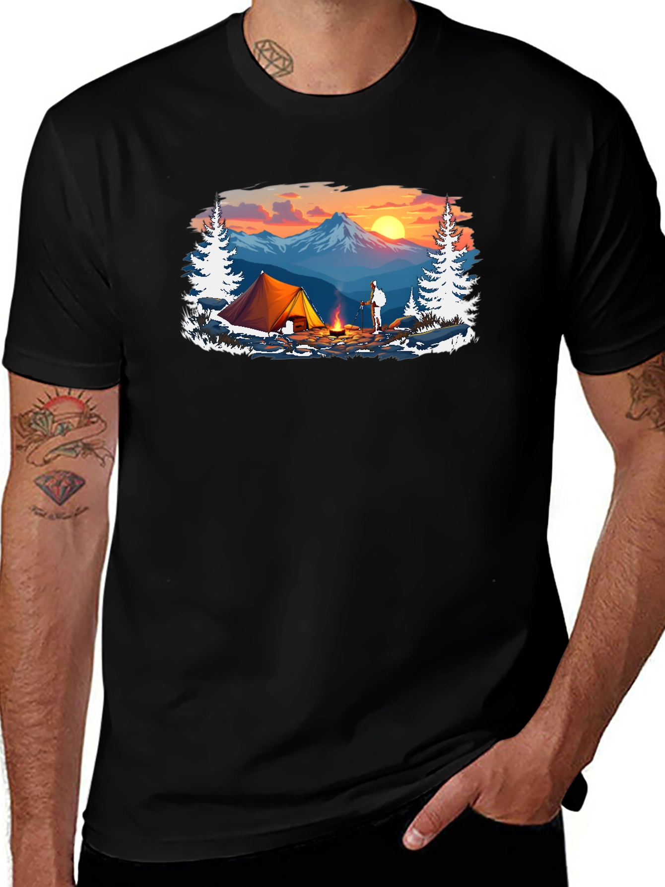 Camping Graphic T-Shirt