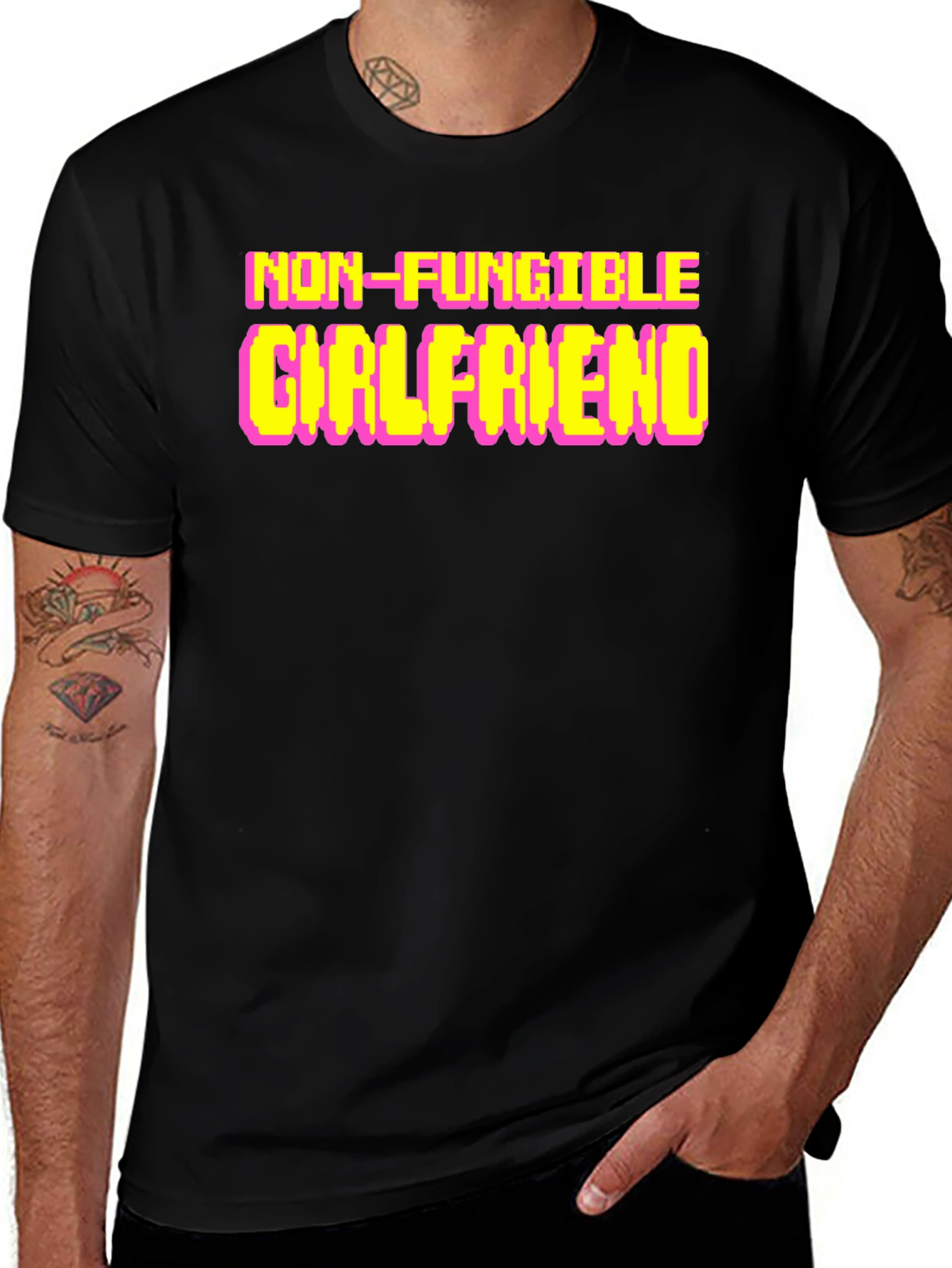Non-Fungible Girlfriend Black T-Shirt
