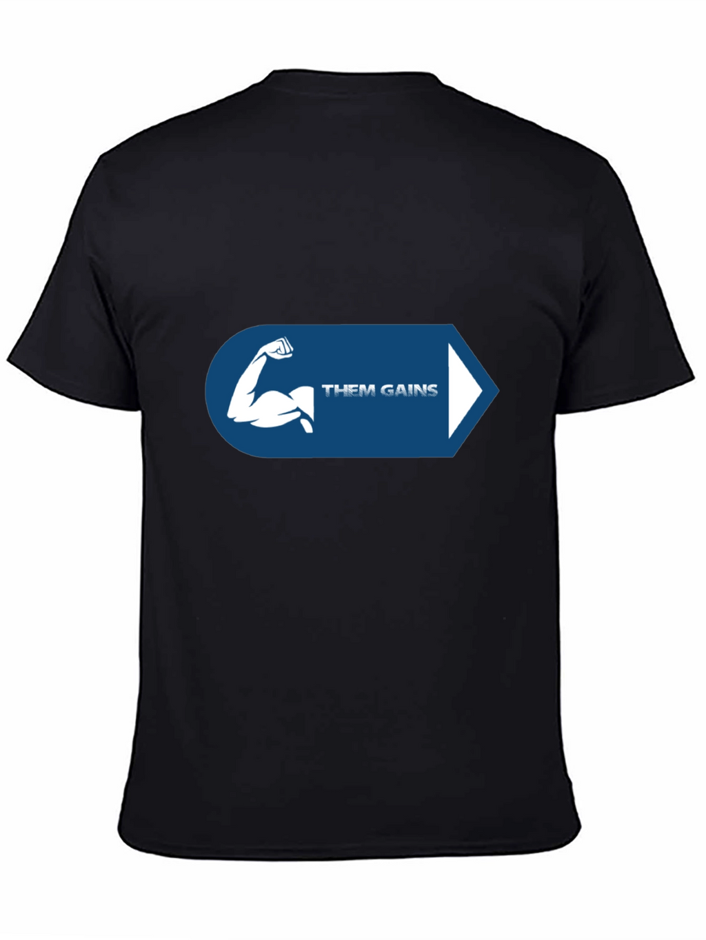 Them Gains Black T-Shirt for Fitness Enthusiasts