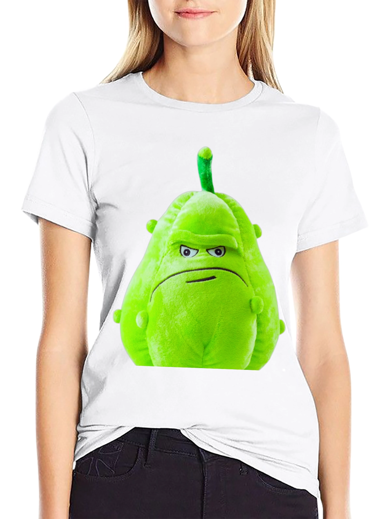 Grumpy Green Squash T-Shirt - Unique Novelty Tee