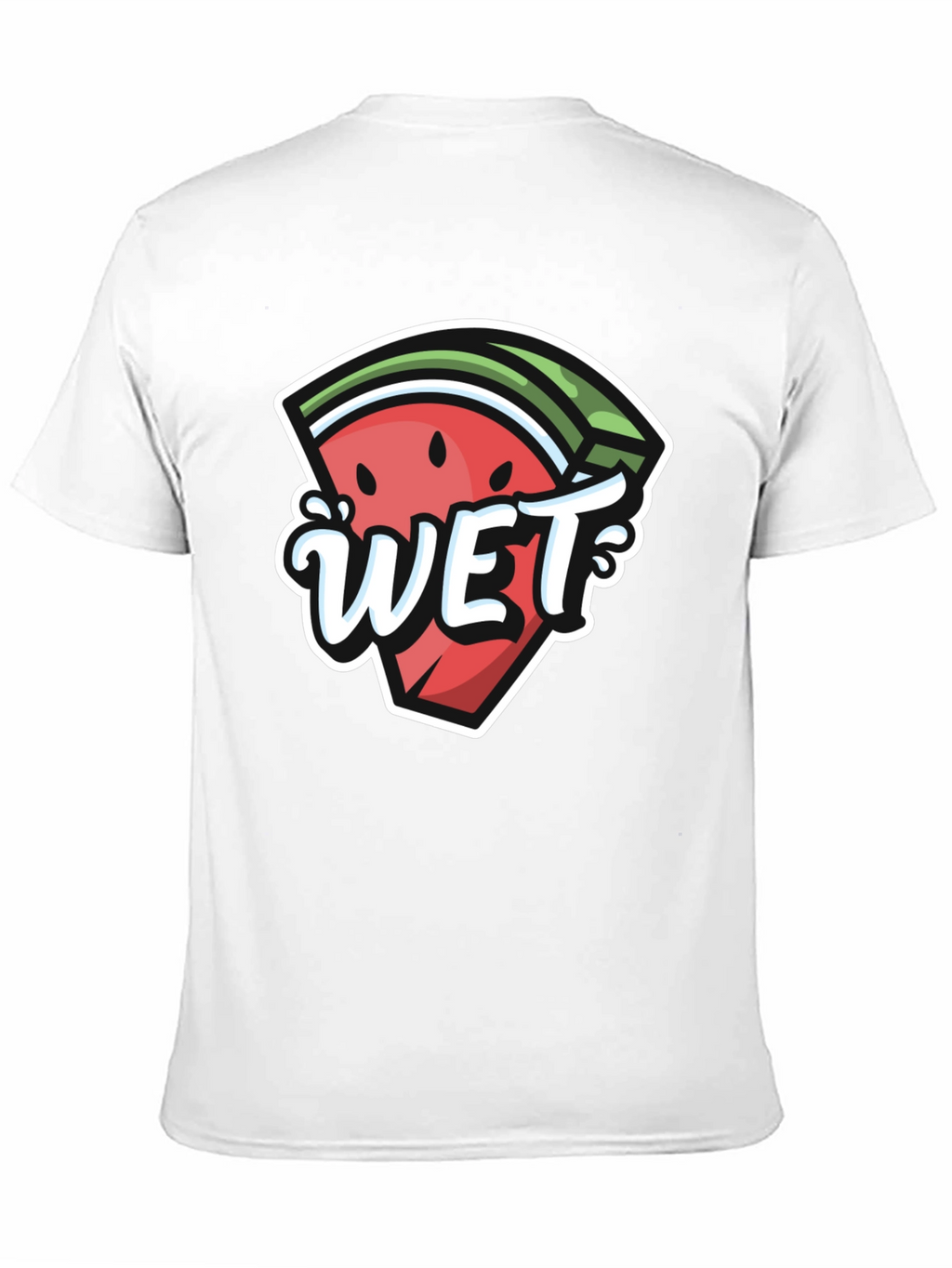 Watermelon Wet Graphic Tee - Summer Fun T-Shirt