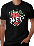 Watermelon Wet Graphic Tee - Summer Fun T-Shirt