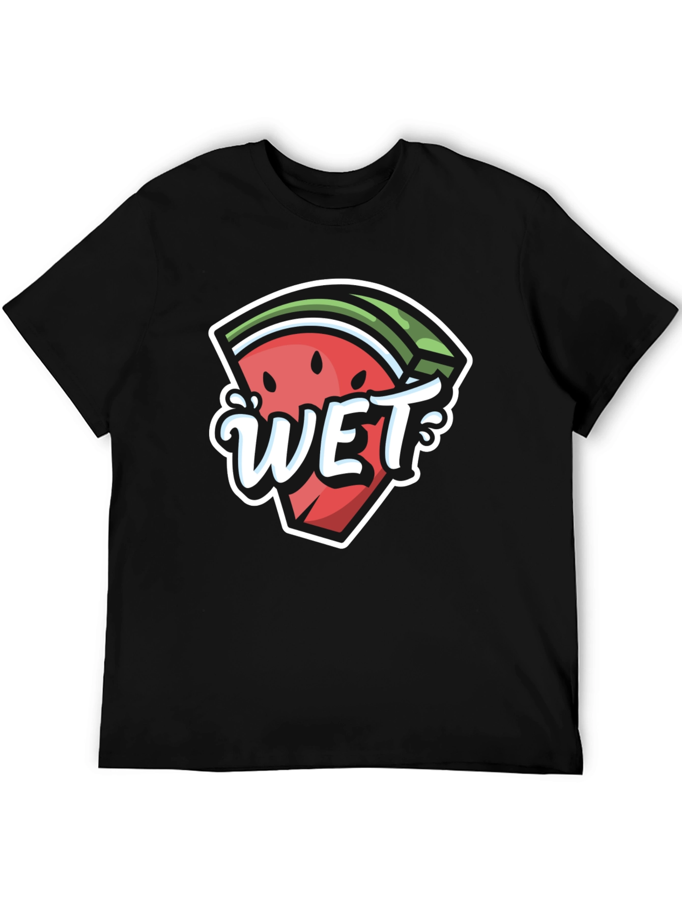 Watermelon Wet Graphic Tee - Summer Fun T-Shirt