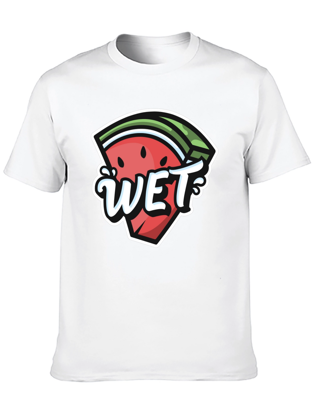 Watermelon Wet Graphic Tee - Summer Fun T-Shirt