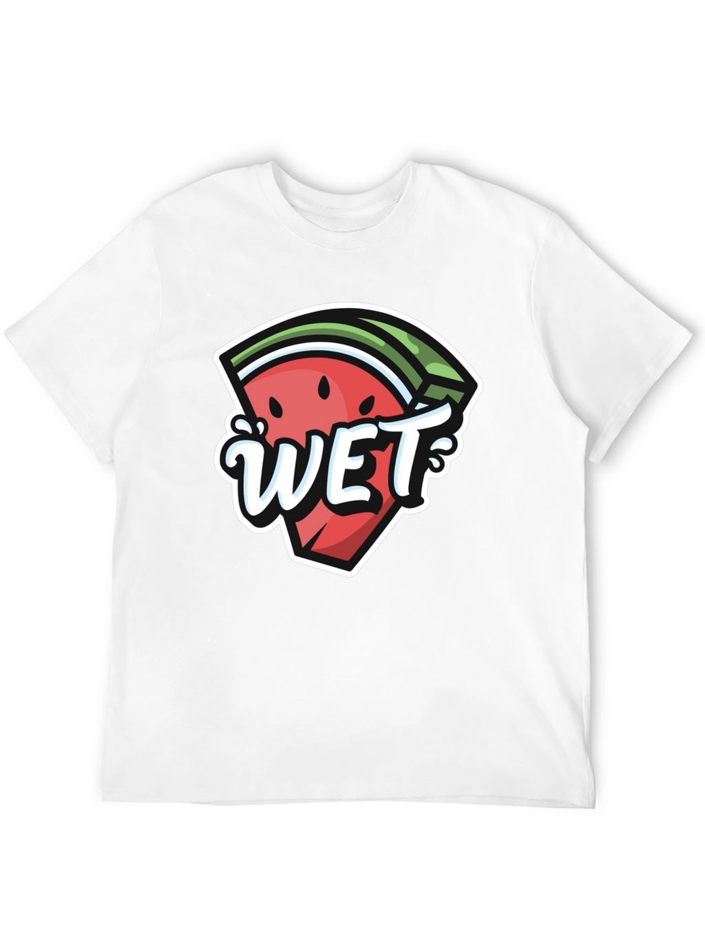 Watermelon Wet Graphic Tee - Summer Fun T-Shirt