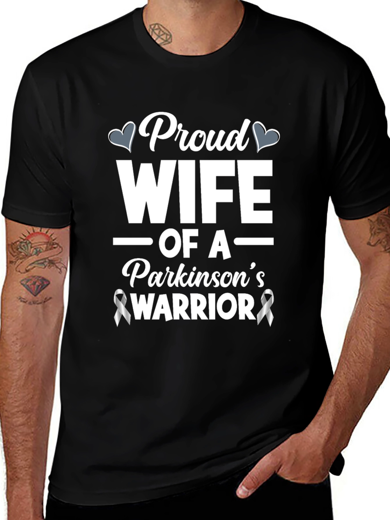 Proud Wife of a Parkinsons Warrior T-Shirt