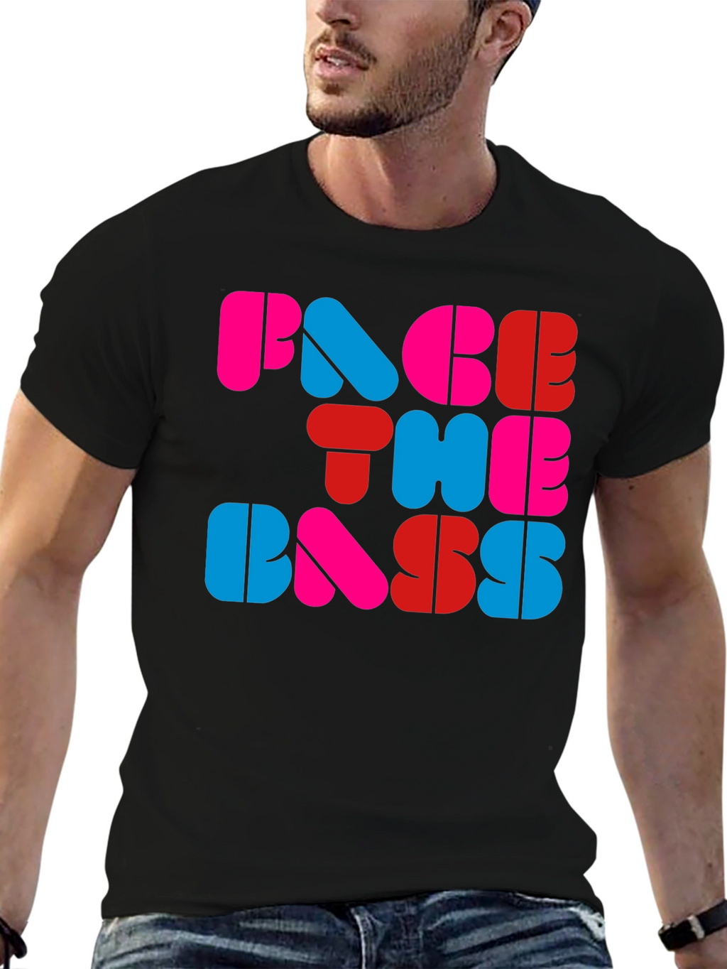 Face The Bass Graphic T-Shirt - Bold Style