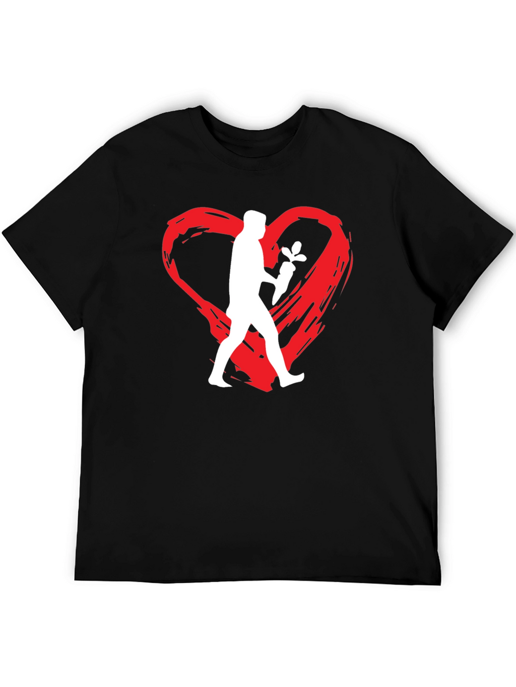 Vegan Love Graphic Tee - Black