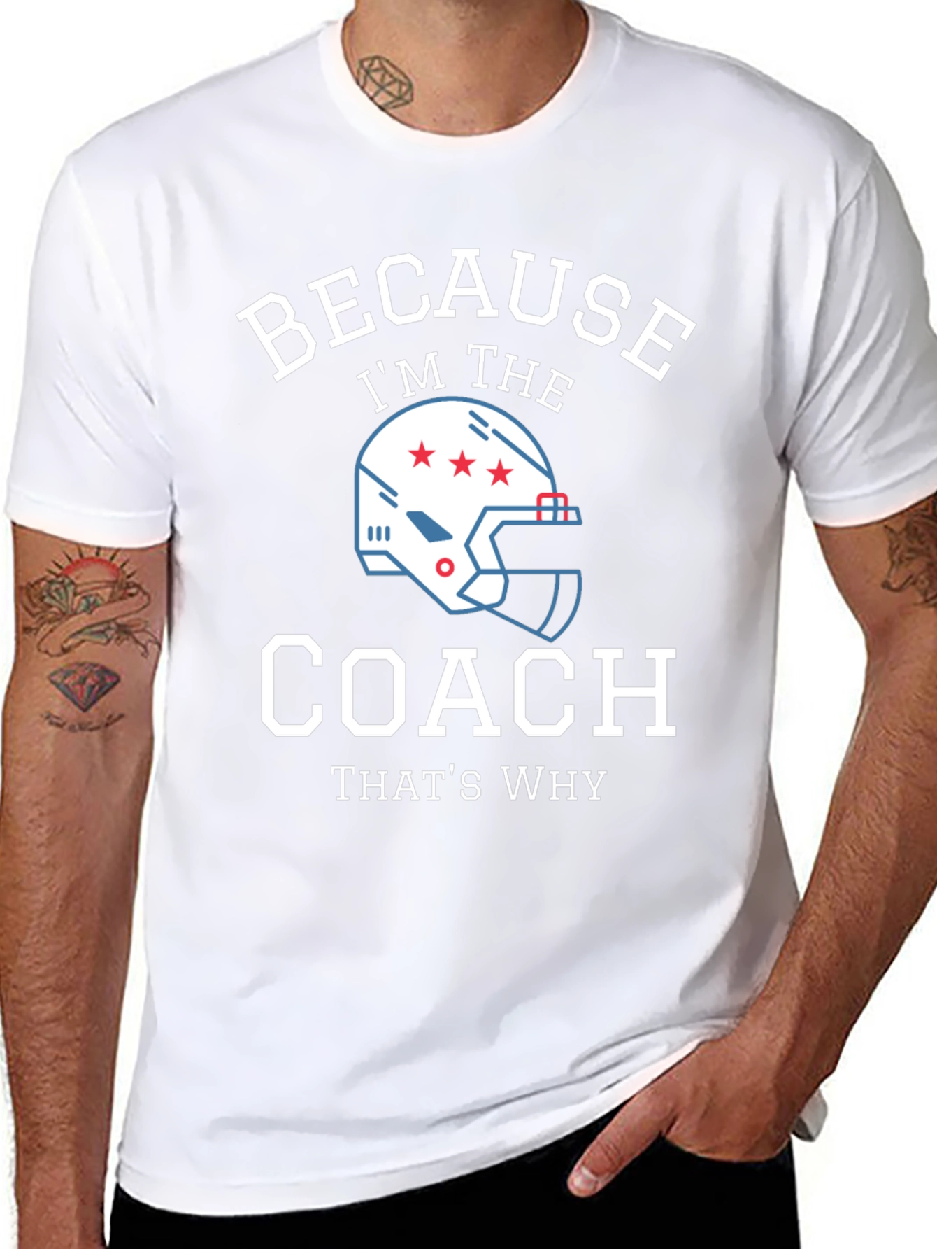 Because Im the Coach - Funny T-Shirt