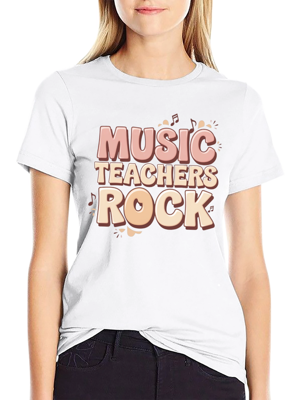 Music Teachers Rock Graphic T-Shirt