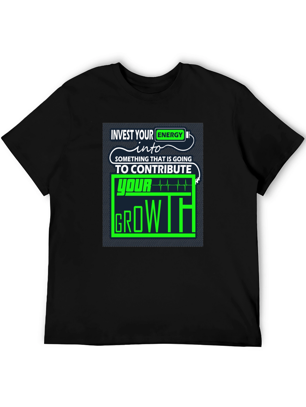 Invest Energy Graphic Tee - Motivational Growth T-Shirt