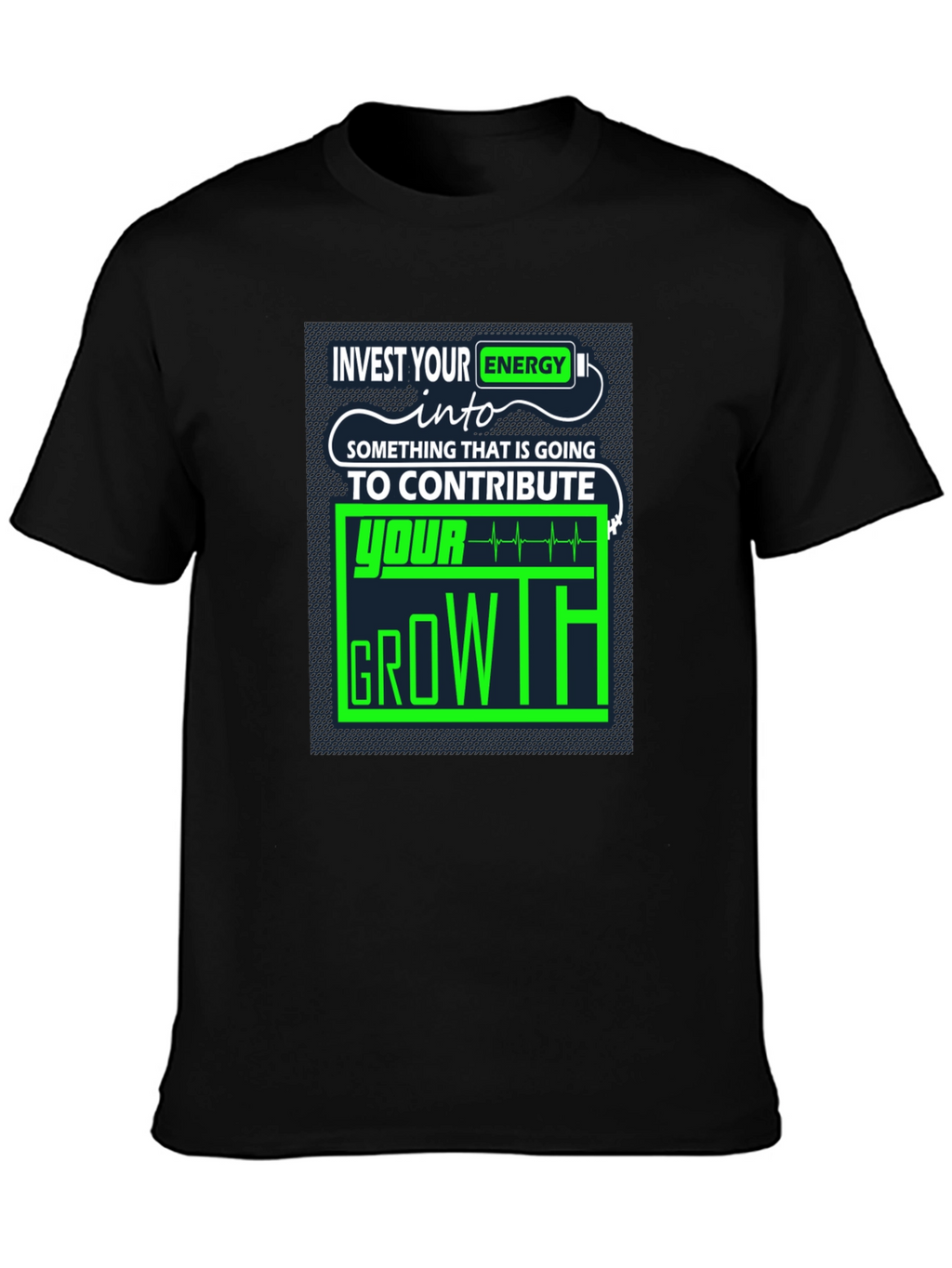 Invest Energy Graphic Tee - Motivational Growth T-Shirt