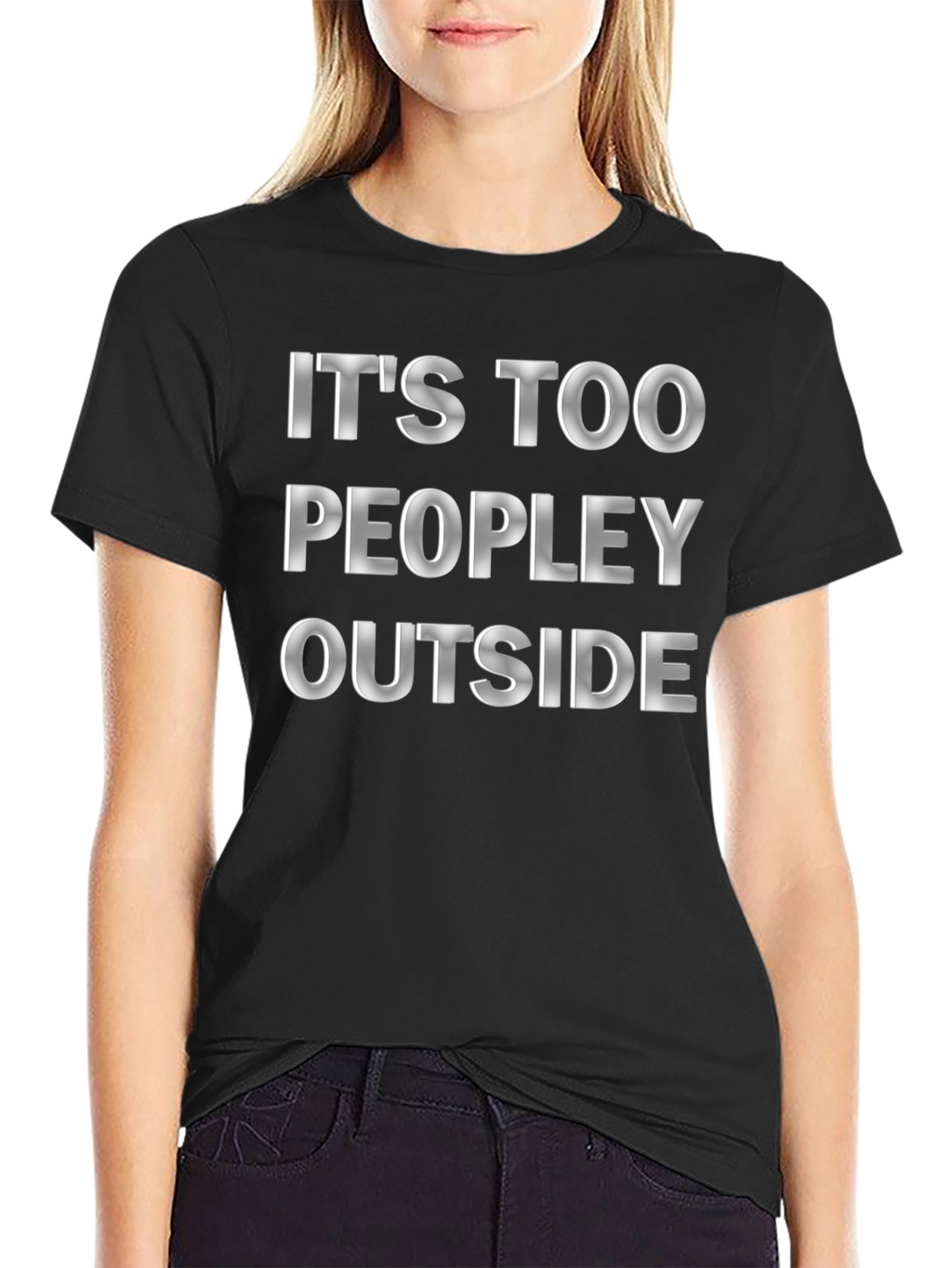 Its Too Peopley Outside Graphic Tee