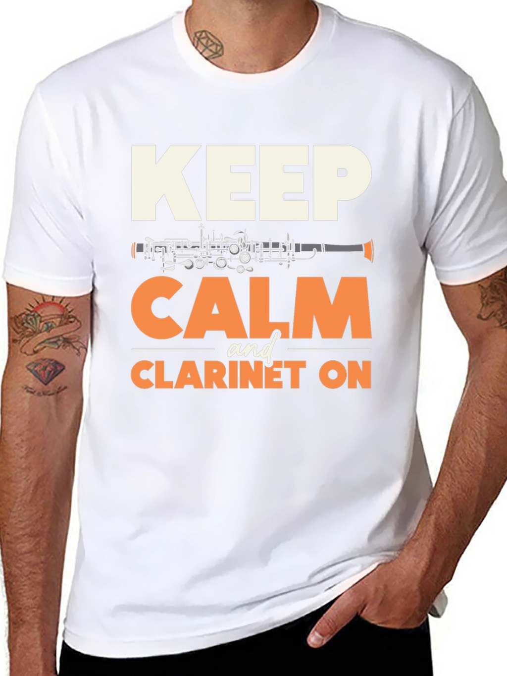 Keep Calm and Clarinet On T-Shirt