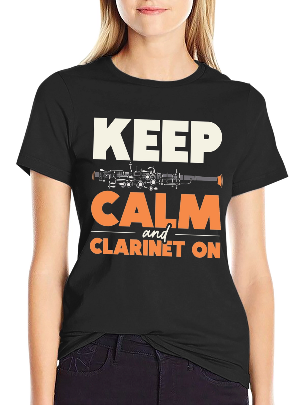 Keep Calm and Clarinet On T-Shirt