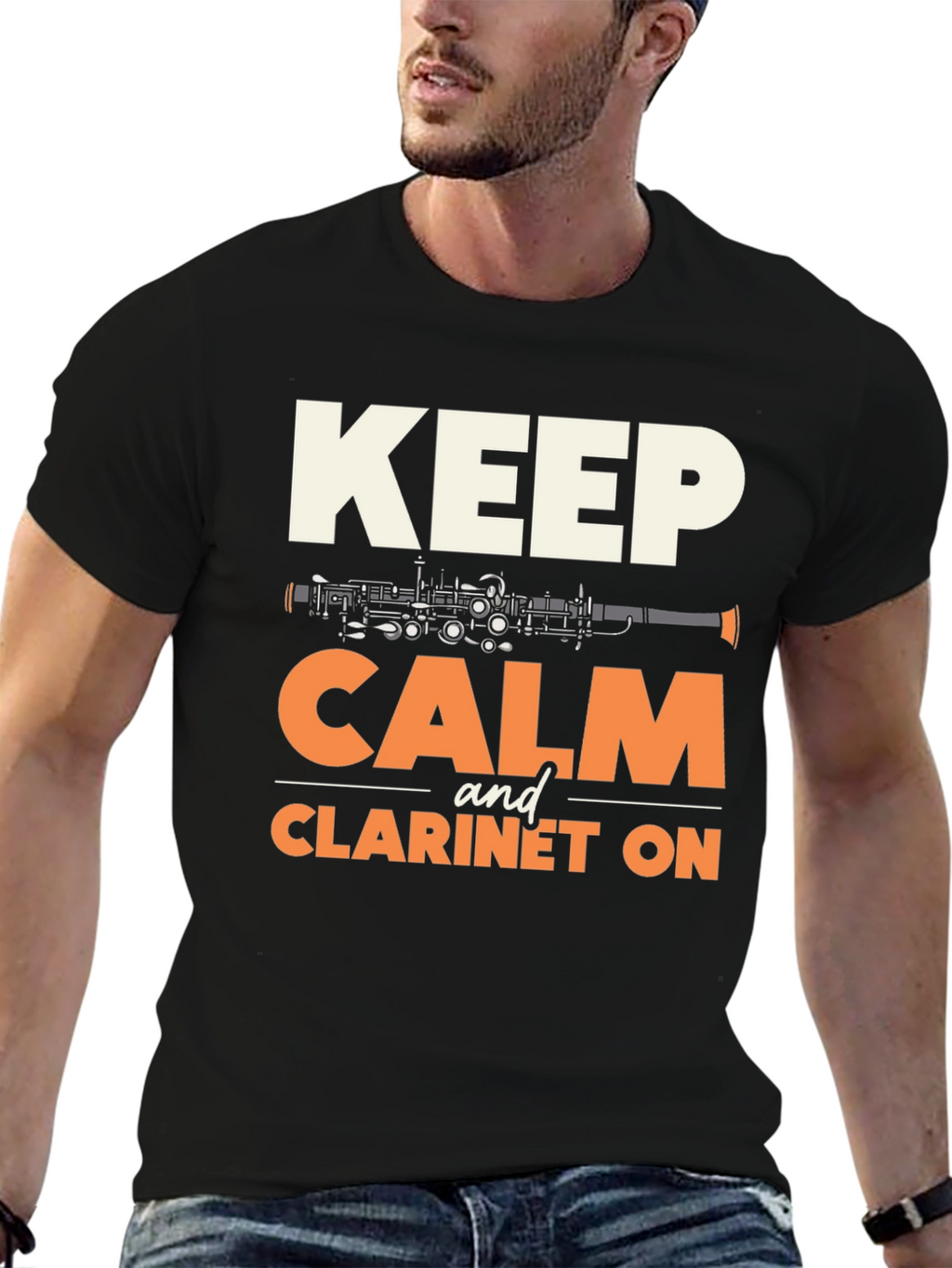 Keep Calm and Clarinet On T-Shirt