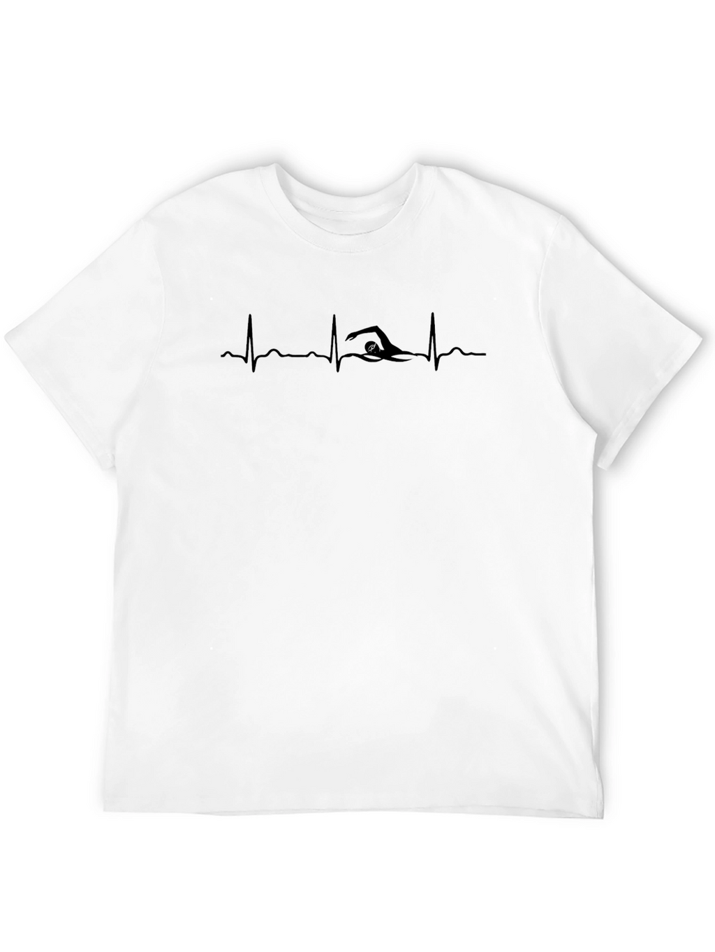 Swimmer Heartbeat Graphic T-Shirt