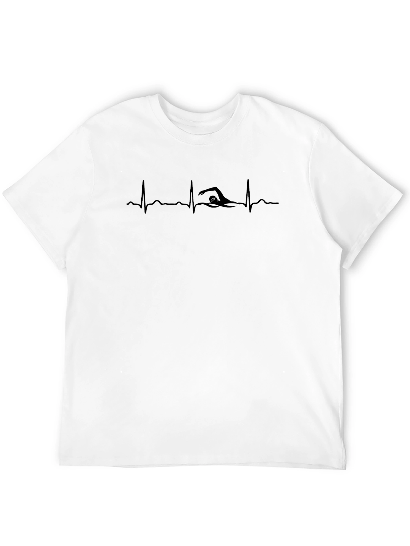 Swimmer Heartbeat Graphic T-Shirt