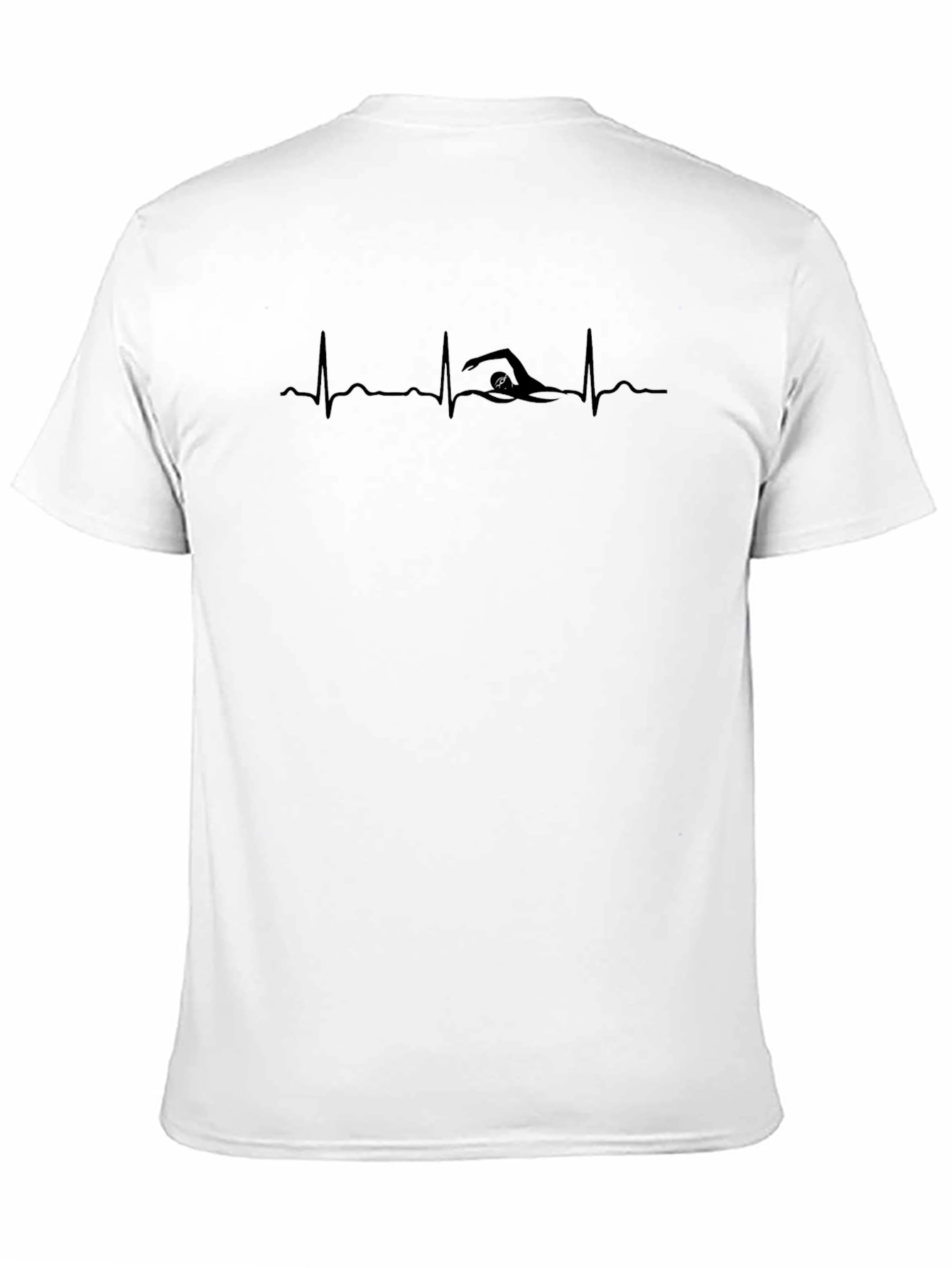 Swimmer Heartbeat Graphic T-Shirt