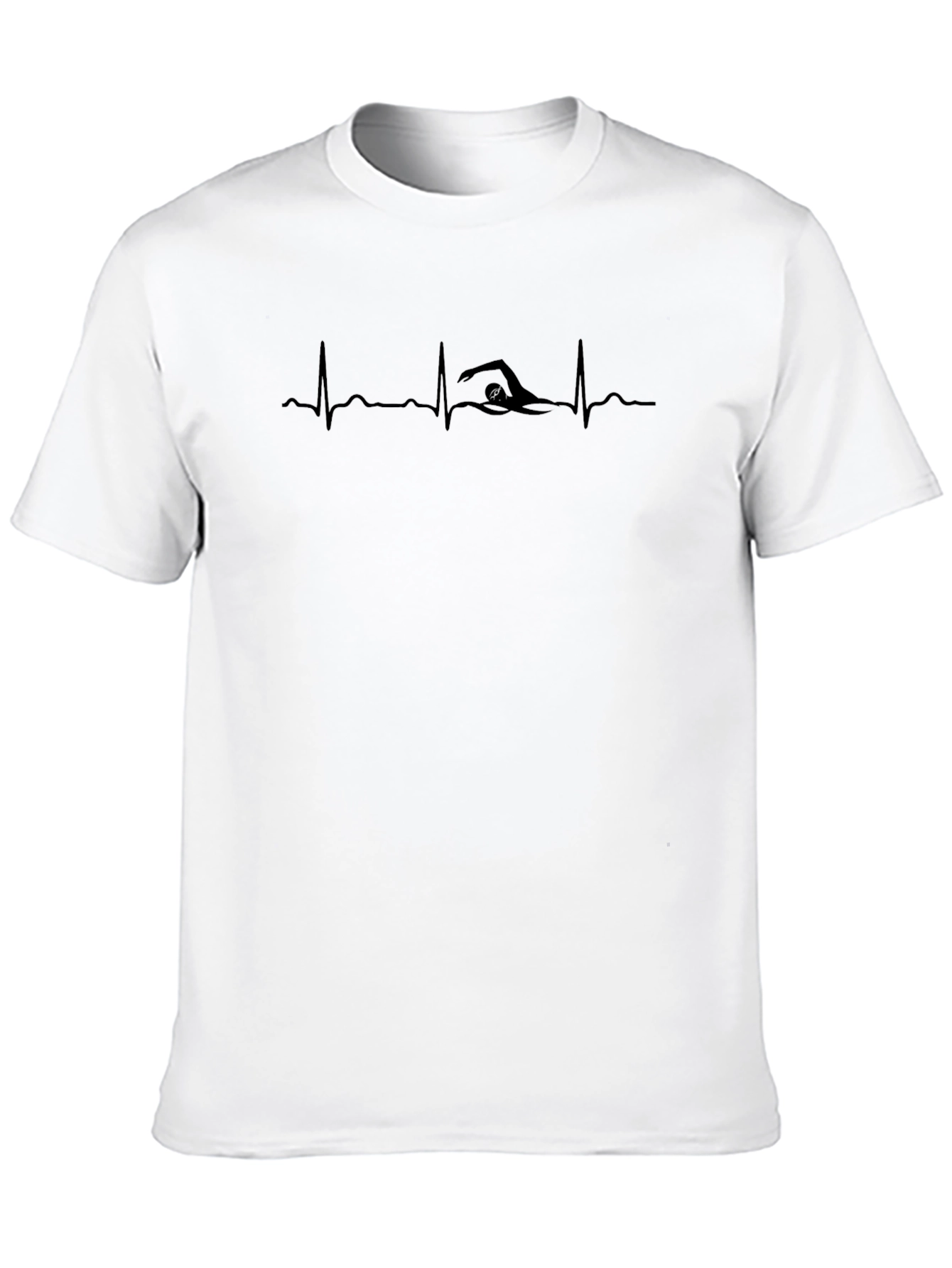 Swimmer Heartbeat Graphic T-Shirt