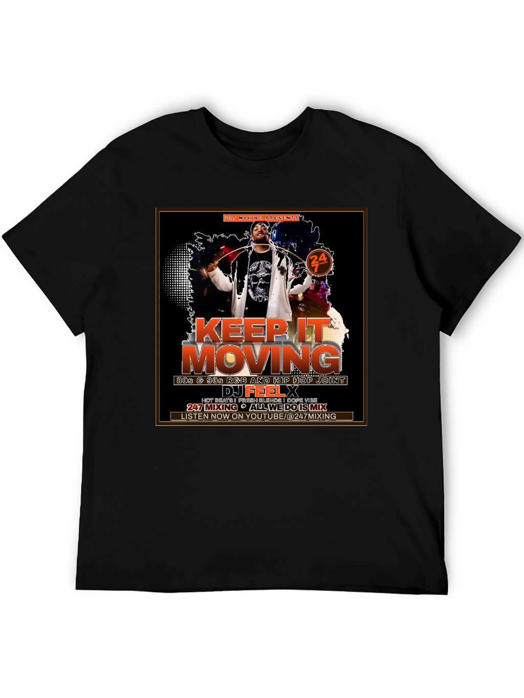 Keep It Moving DJ Graphic T-Shirt