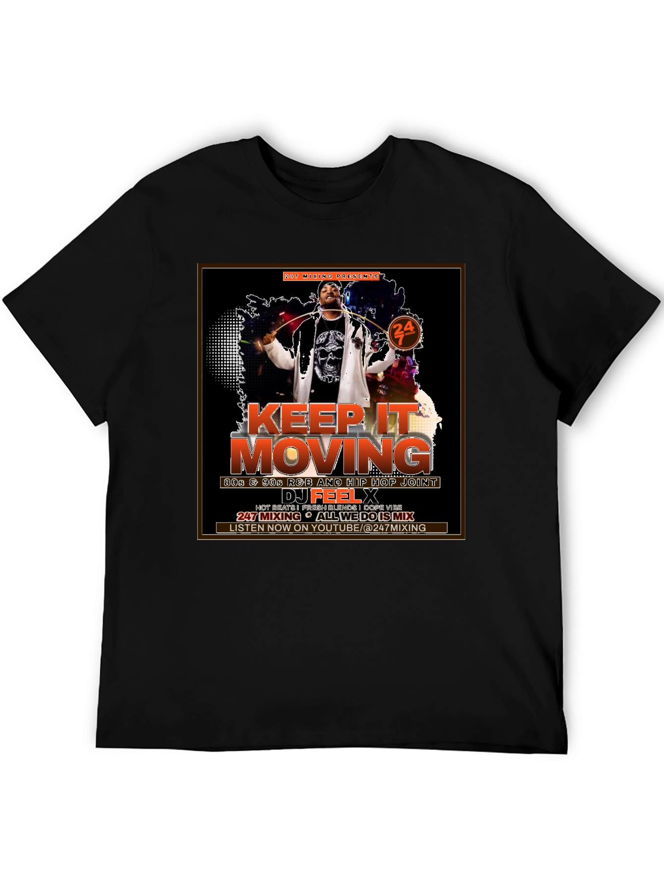 Keep It Moving DJ Graphic T-Shirt