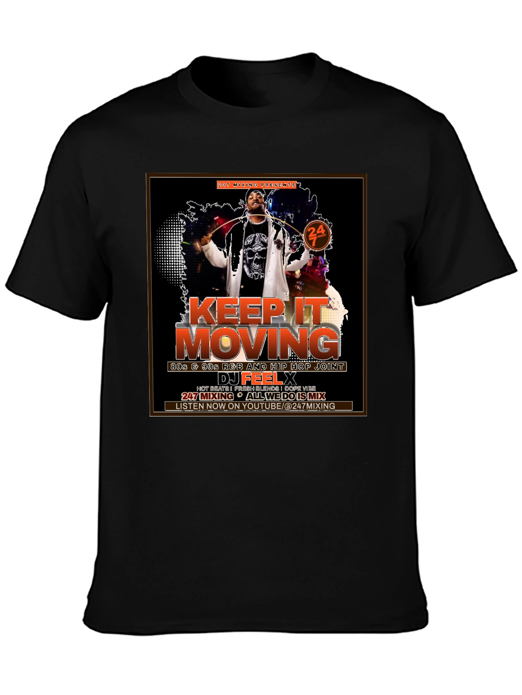 Keep It Moving DJ Graphic T-Shirt