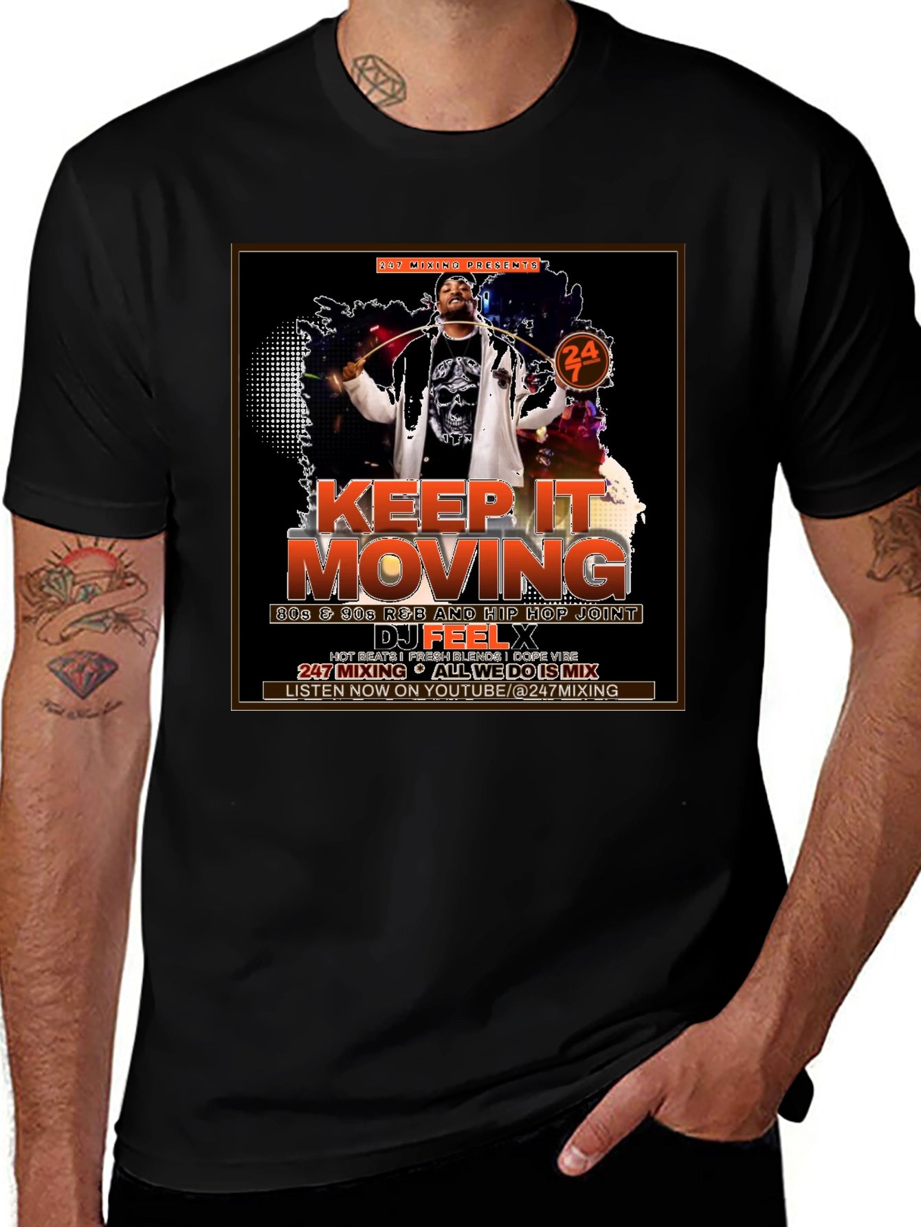 Keep It Moving DJ Graphic T-Shirt