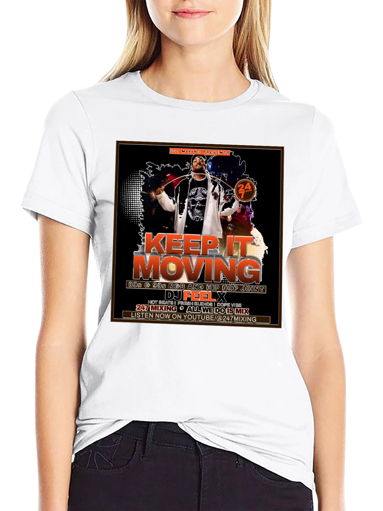 Keep It Moving DJ Graphic T-Shirt