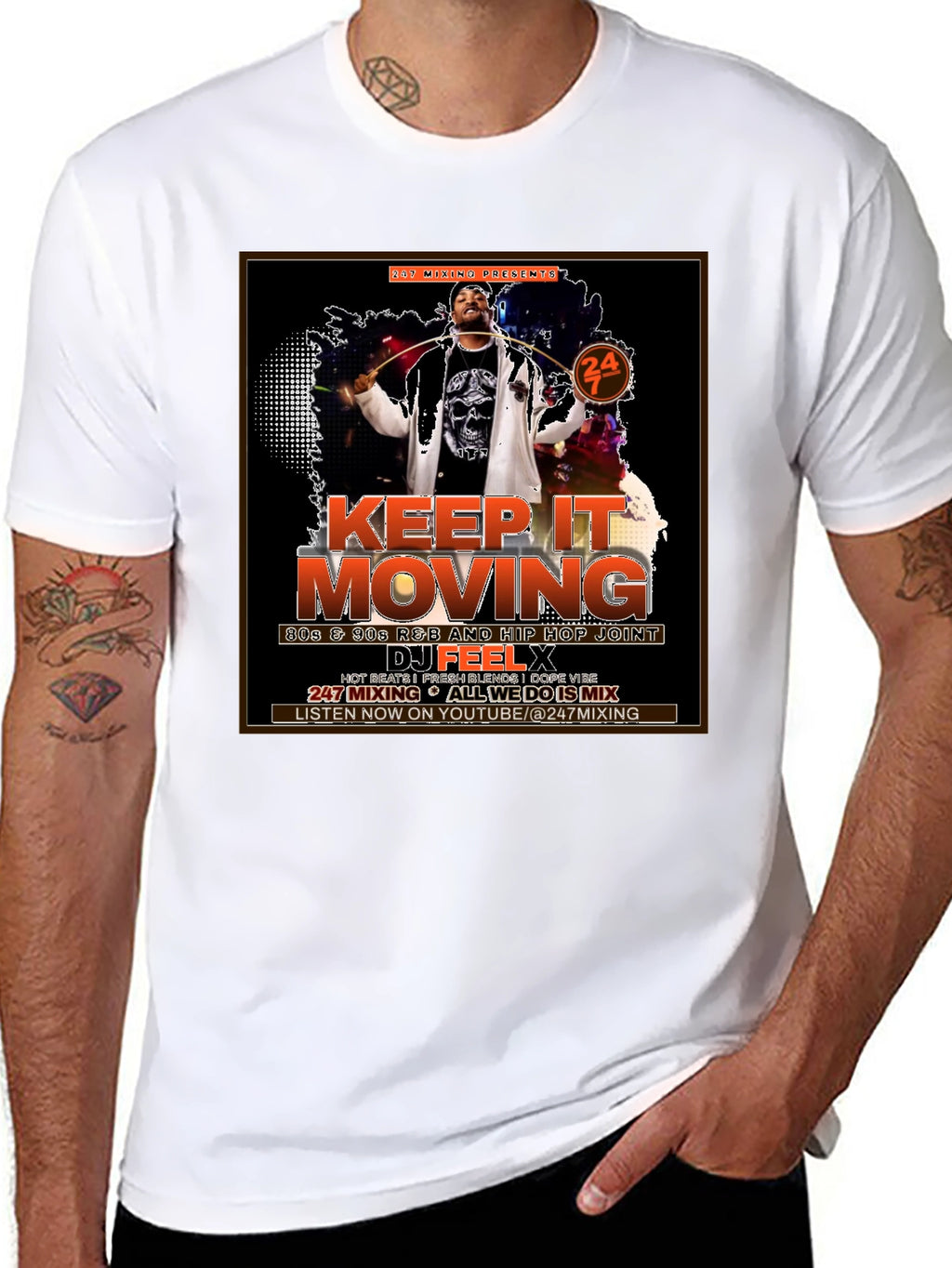 Keep It Moving DJ Graphic T-Shirt