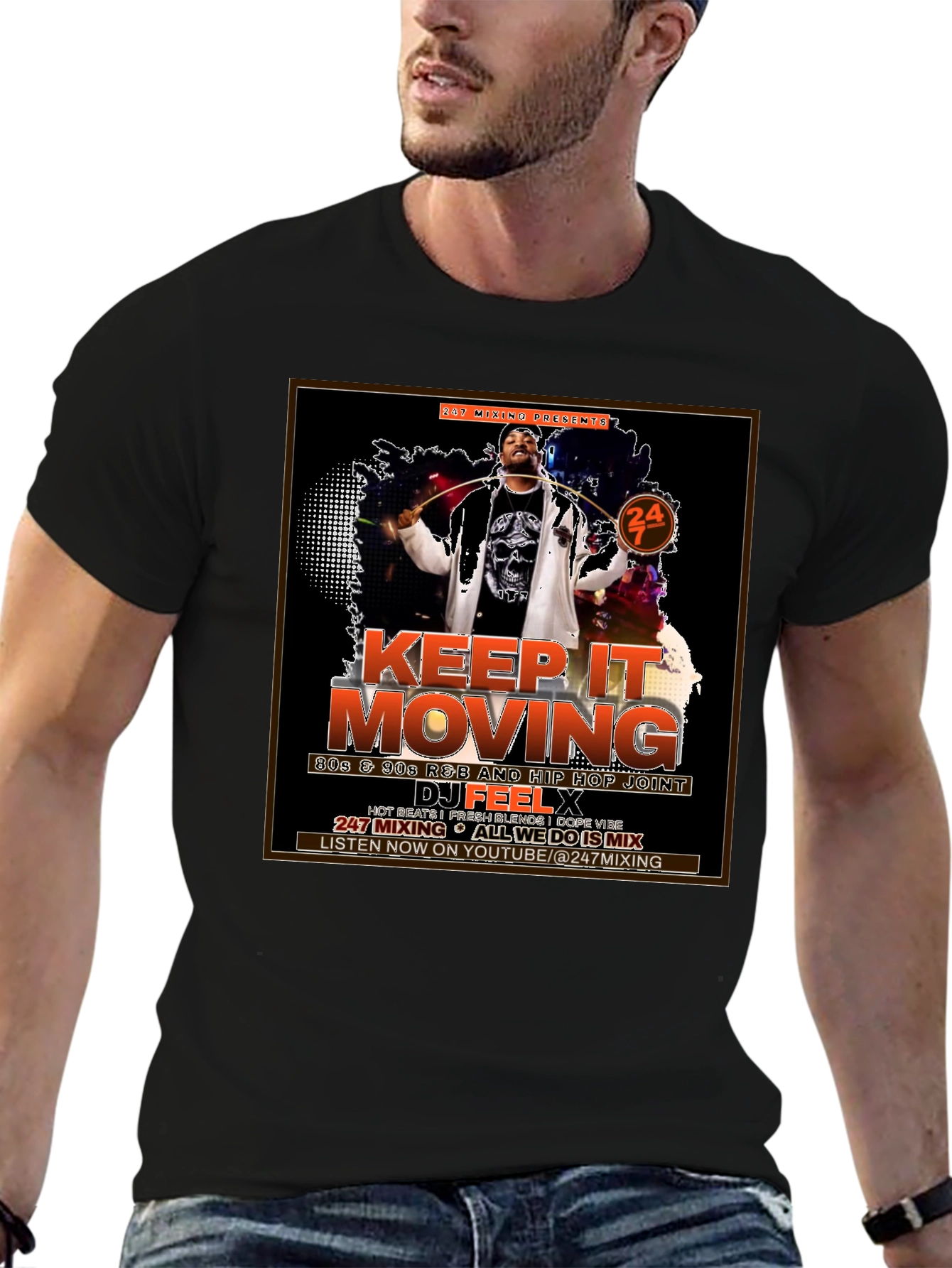 Keep It Moving DJ Graphic T-Shirt