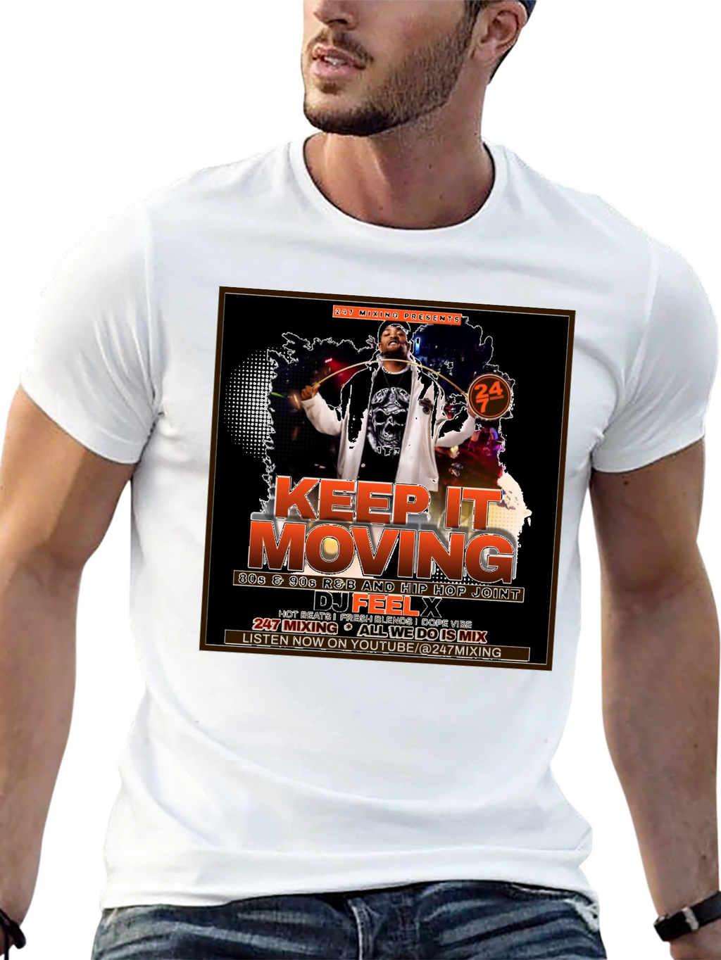 Keep It Moving DJ Graphic T-Shirt