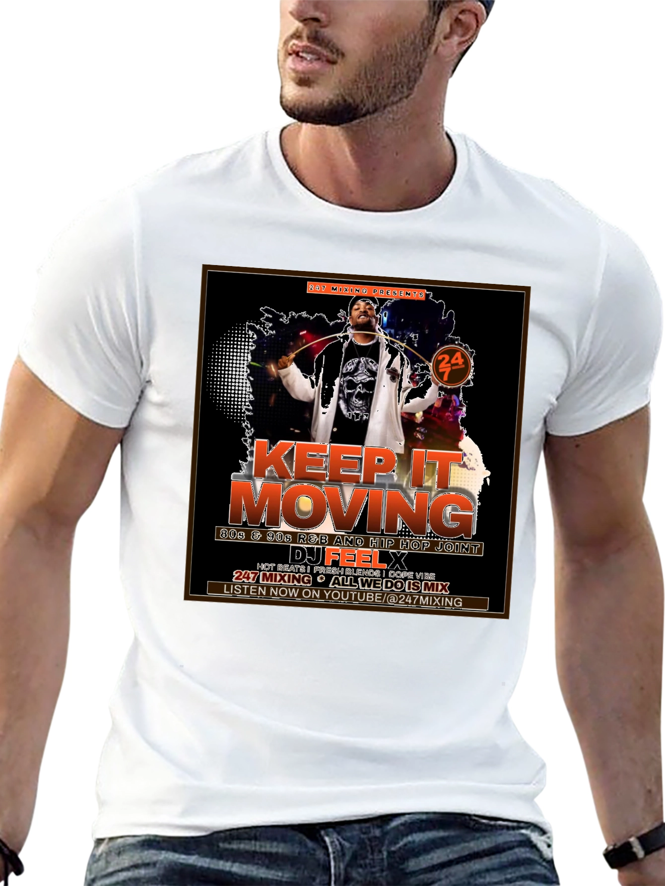 Keep It Moving DJ Graphic T-Shirt