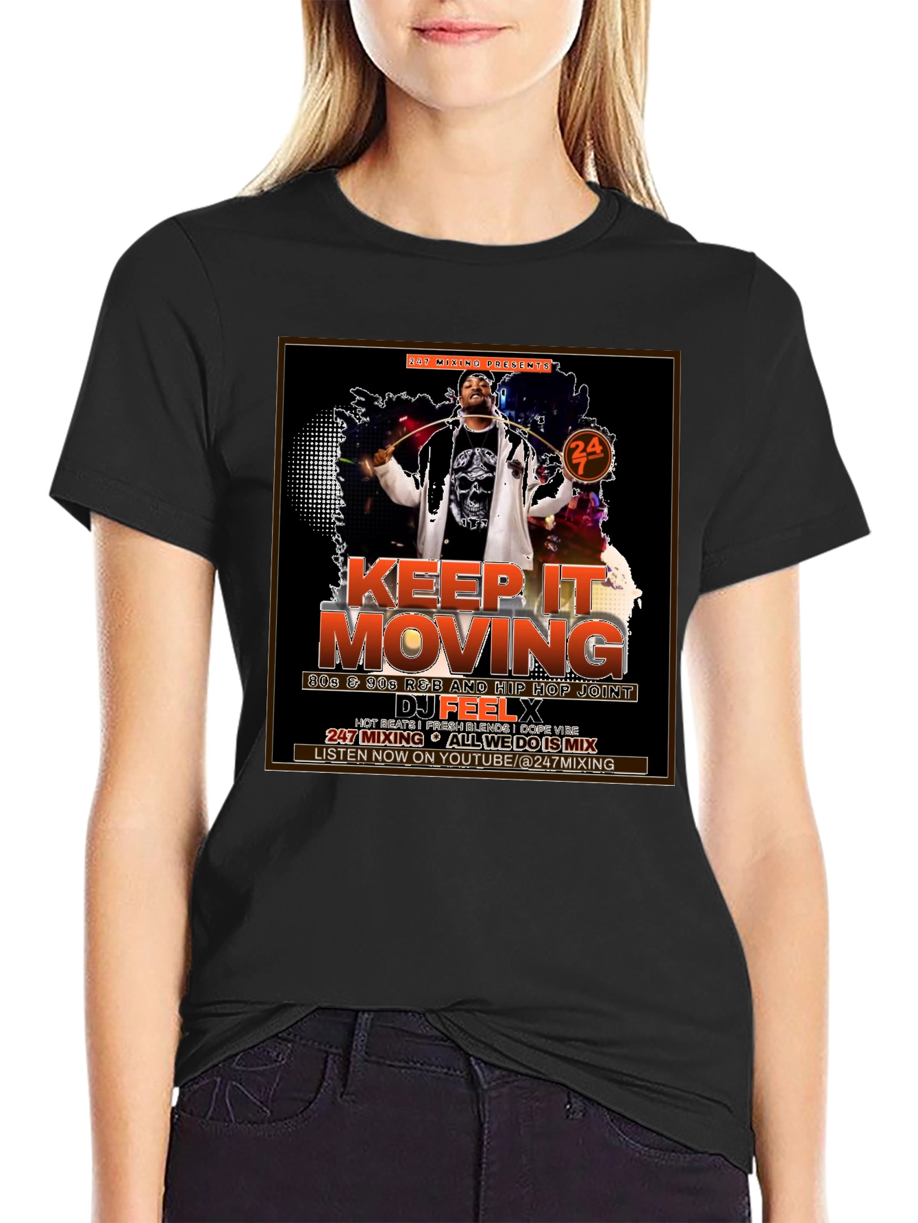 Keep It Moving DJ Graphic T-Shirt
