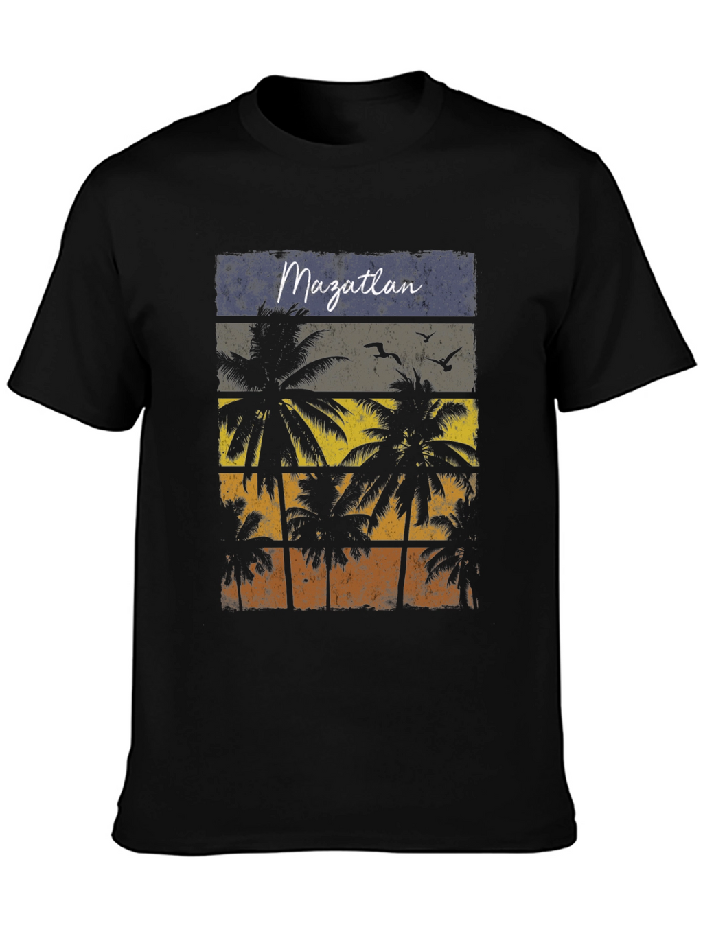 Mazatlan Palm Tree Graphic T-Shirt