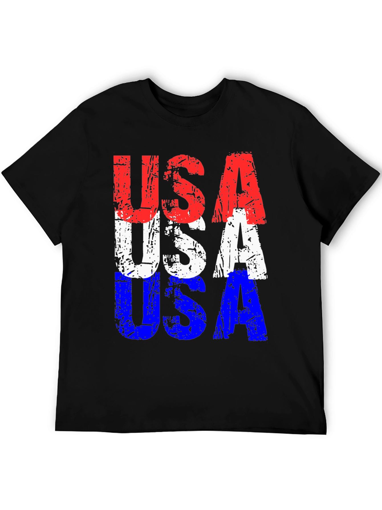 USA Flag Patriotic Graphic T-Shirt