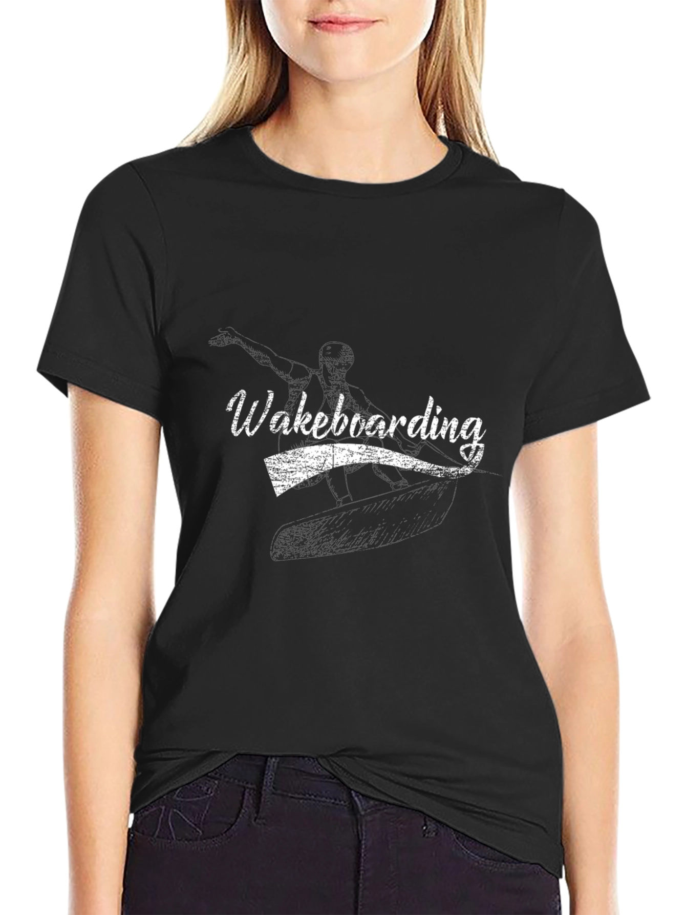 Wakeboarding Black T-Shirt